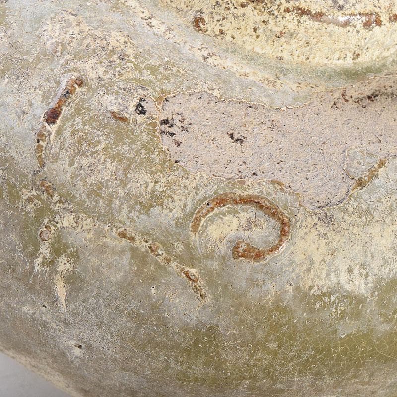 タイ古陶磁　スンコロク　宋胡録　油壷　双耳壷　時代箱　V　R8851