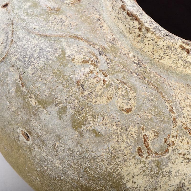 タイ古陶磁　スンコロク　宋胡録　油壷　双耳壷　時代箱　V　R8851