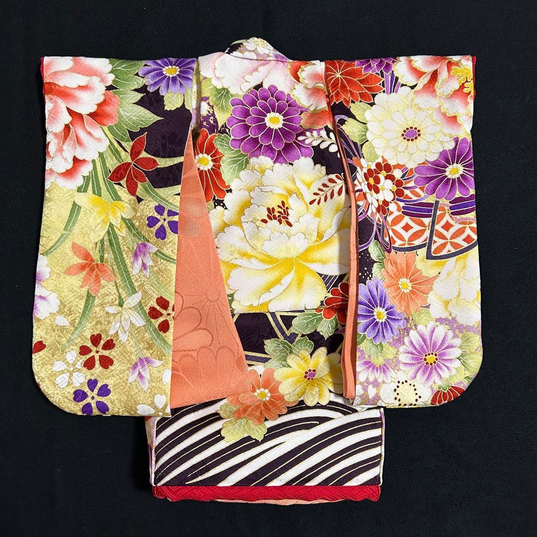 市松人形12号比翼仕立て正絹着物　アンティークドール　ビスクドール