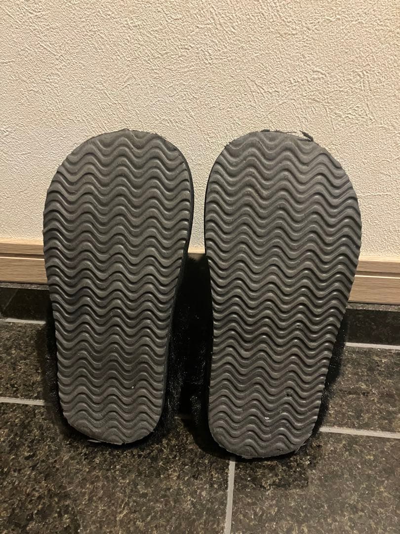 【Racbaki】ファーサボ2 ブラック Lサイズ