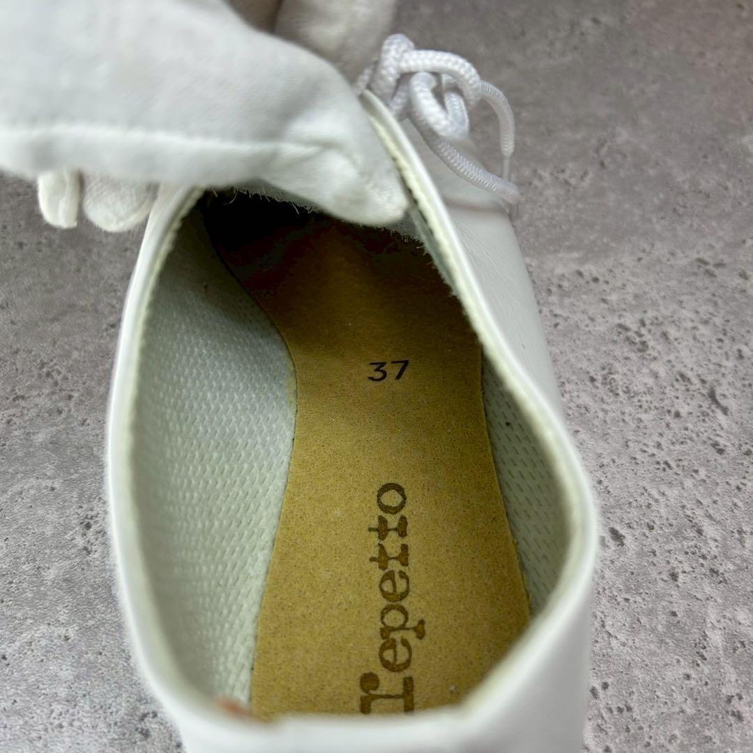 【美品】repetto Jazz レザーシューズ ホワイト 白 37