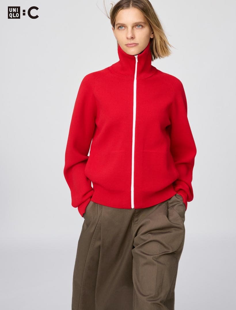 あ*さ様 【即完品】UNIQLO:C ミラノリブフルジップカーディガン