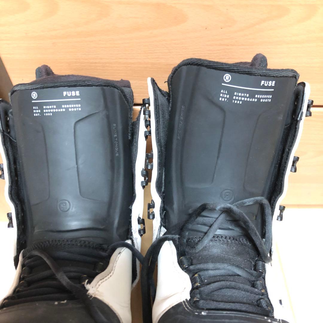 ride スノーボードブーツ fuse 25 cm boa ひも フリースタイル