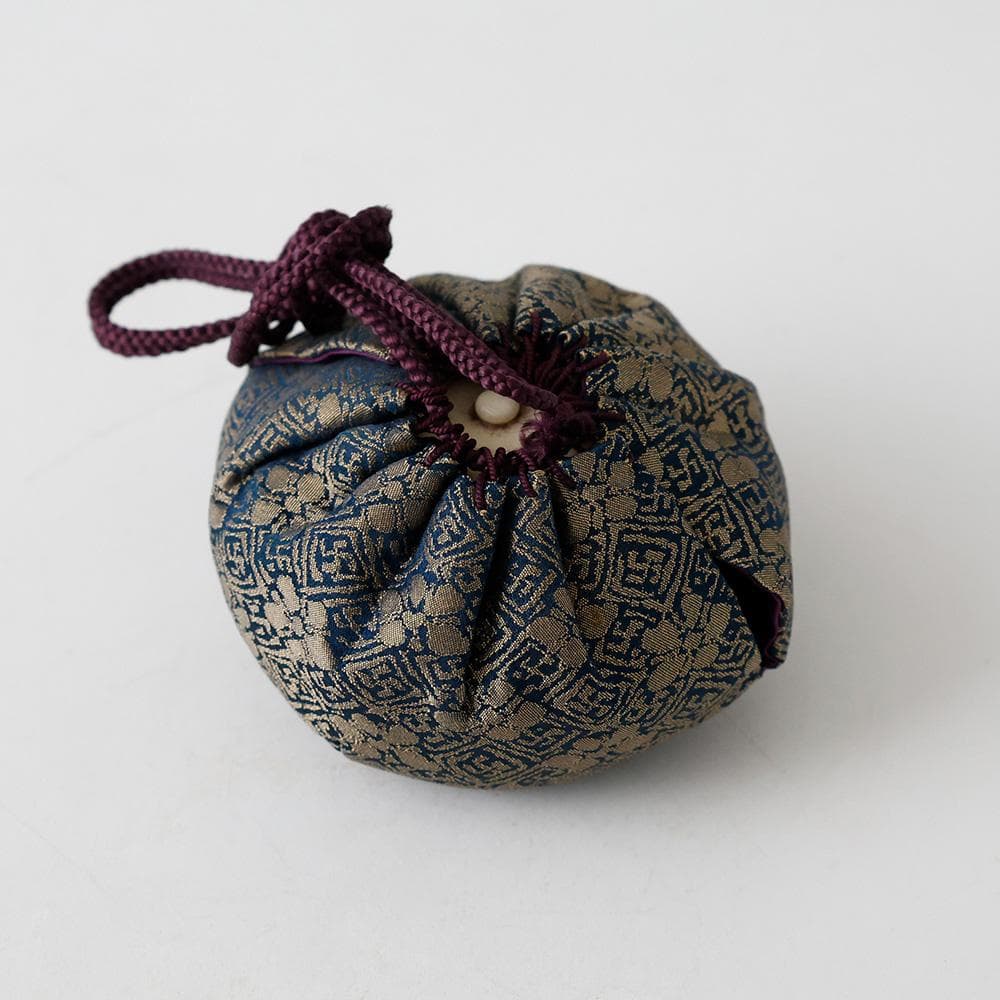 平安春峰造 高取茶入 仕覆 茶道具 げ蓋 濃茶入れ