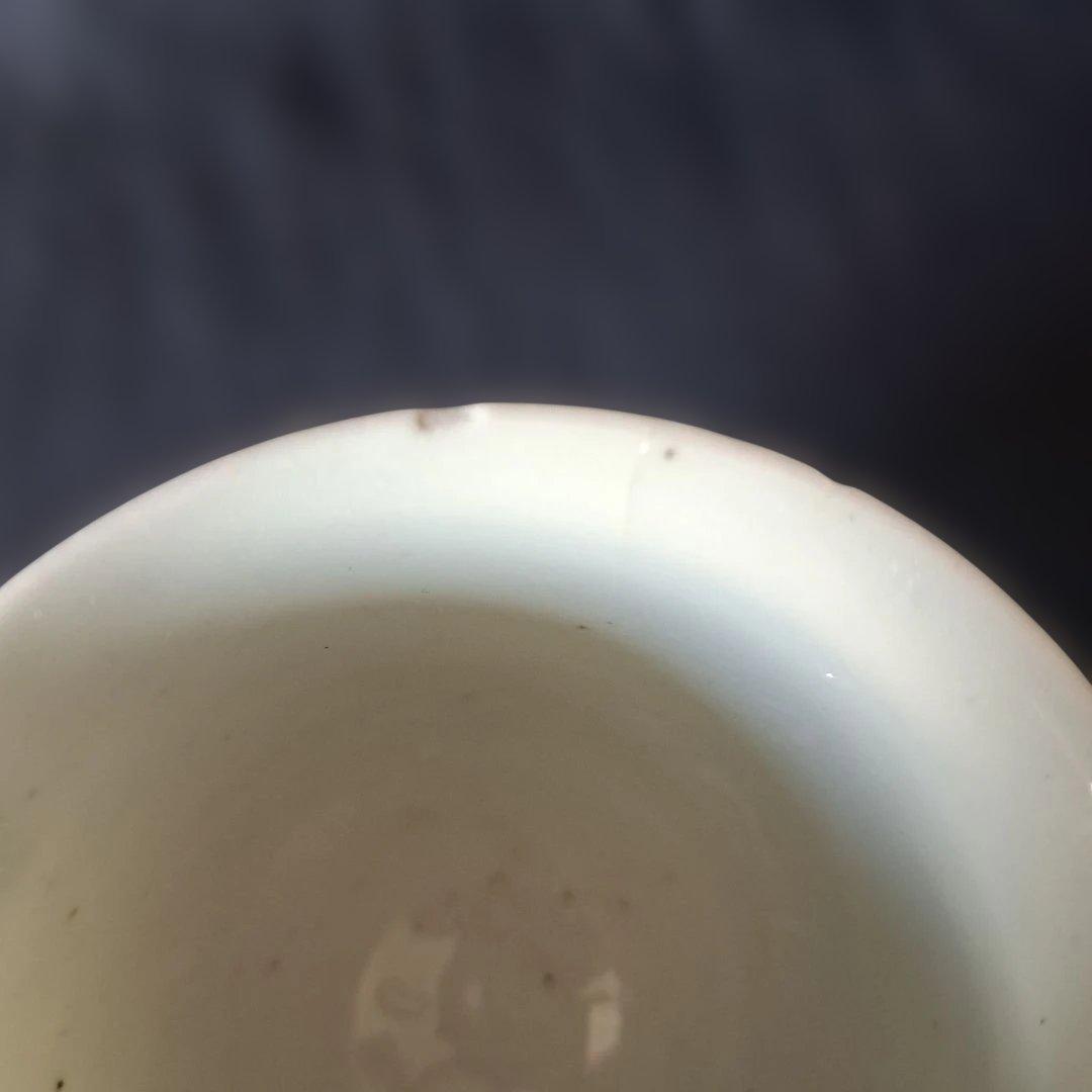 「400年前のロマン！ 初期伊万里 蕎麦ちょこ」 染付猪口(直径8cm) 骨董ア