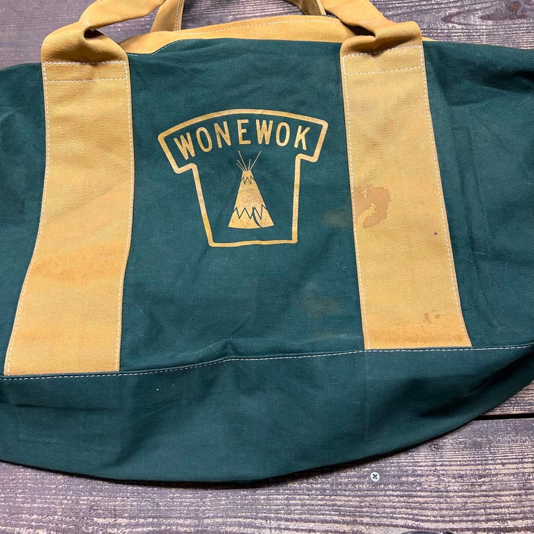 Wonewok　キャンバス地　ボストンバッグ　60年代　USA製　ヴィンテージ