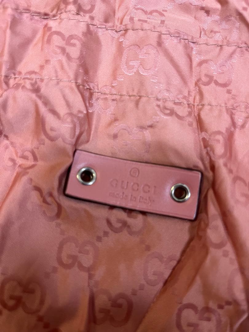 GUCCI ピンク ぬいぐるみ型エコバッグ　テディーベアー
