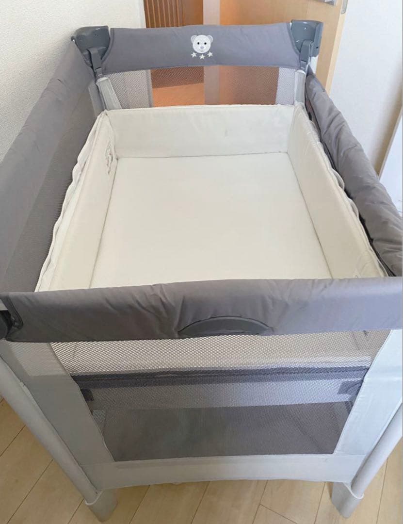 Aprica ココネル エアーAB ベビーベッド　グレーベアー