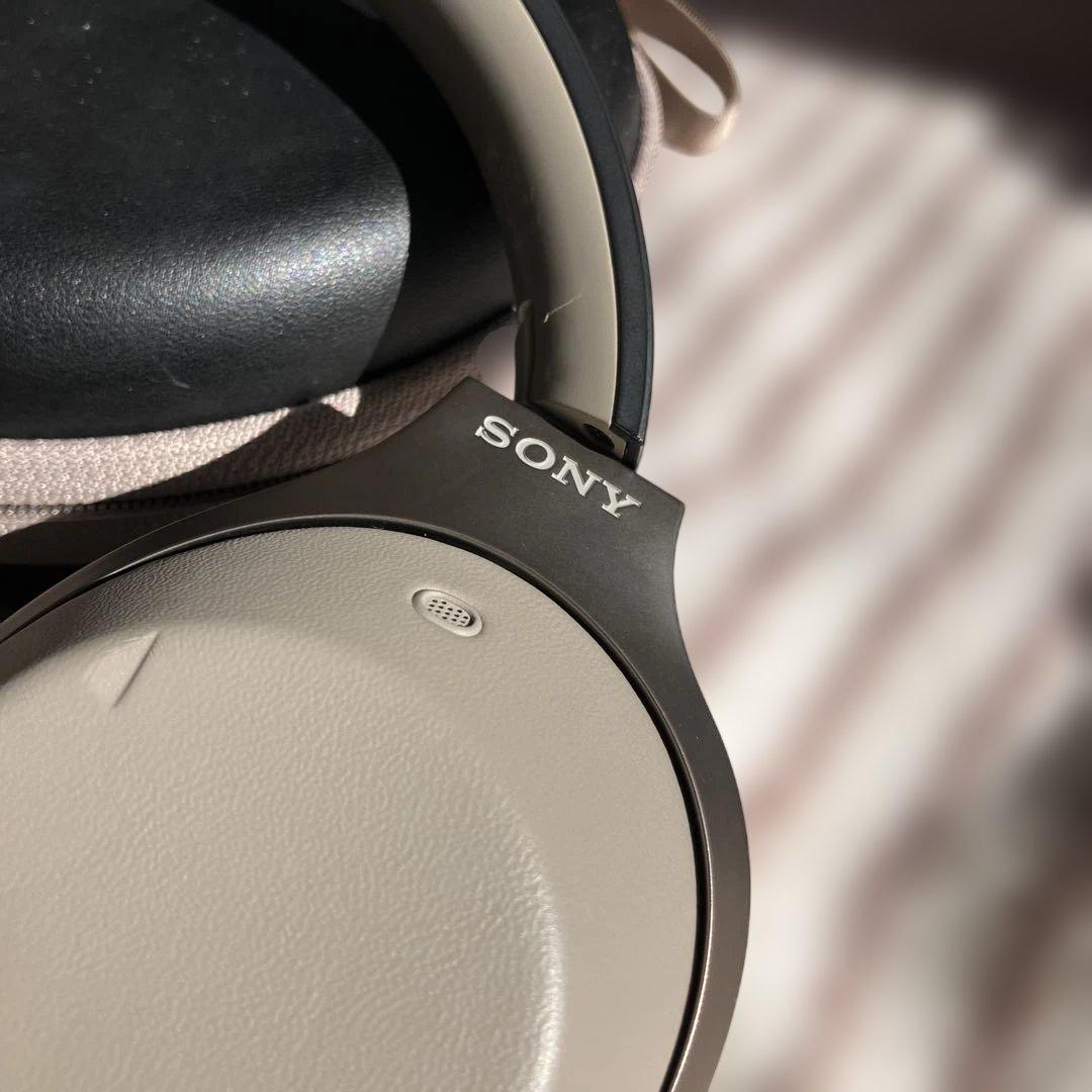 SONY ワイヤレスヘッドホン ベージュ