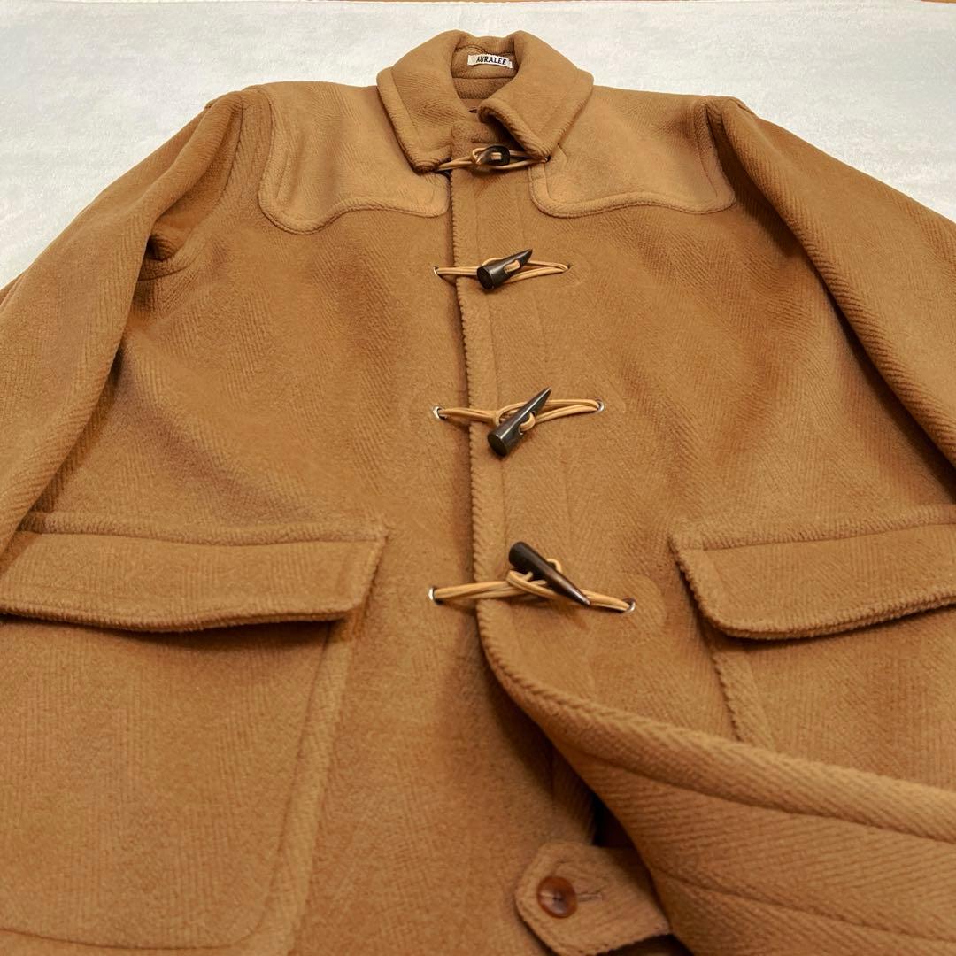 ジャケット・アウター AURALEE WOOL HERRINBONE PILE DUFFLE COAT