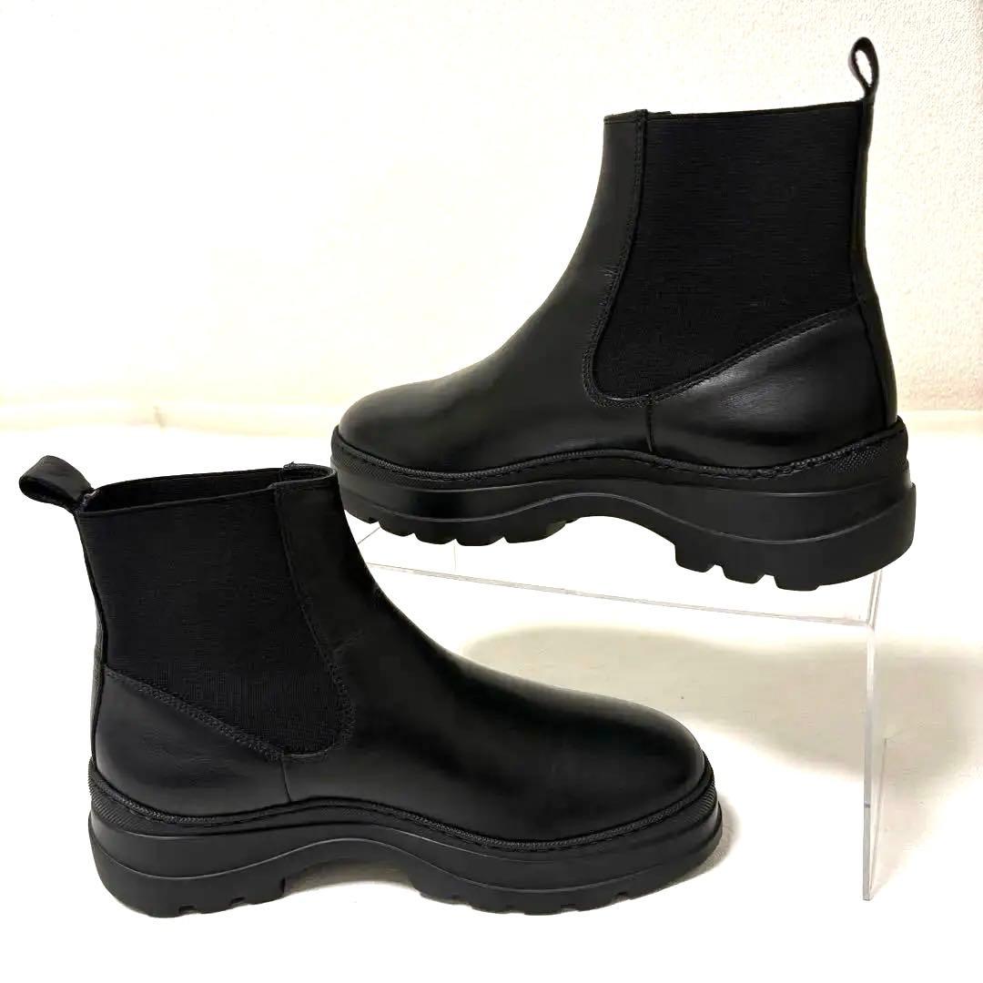 【美品✨】ペリーコサニー サイドゴアブーツ ブラック パテントレザー サイズ36