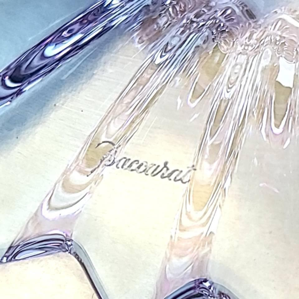 ☆美品☆バカラ　キャンドルホルダー　ミルニュイ　スタンド　パルム　色変わり　1