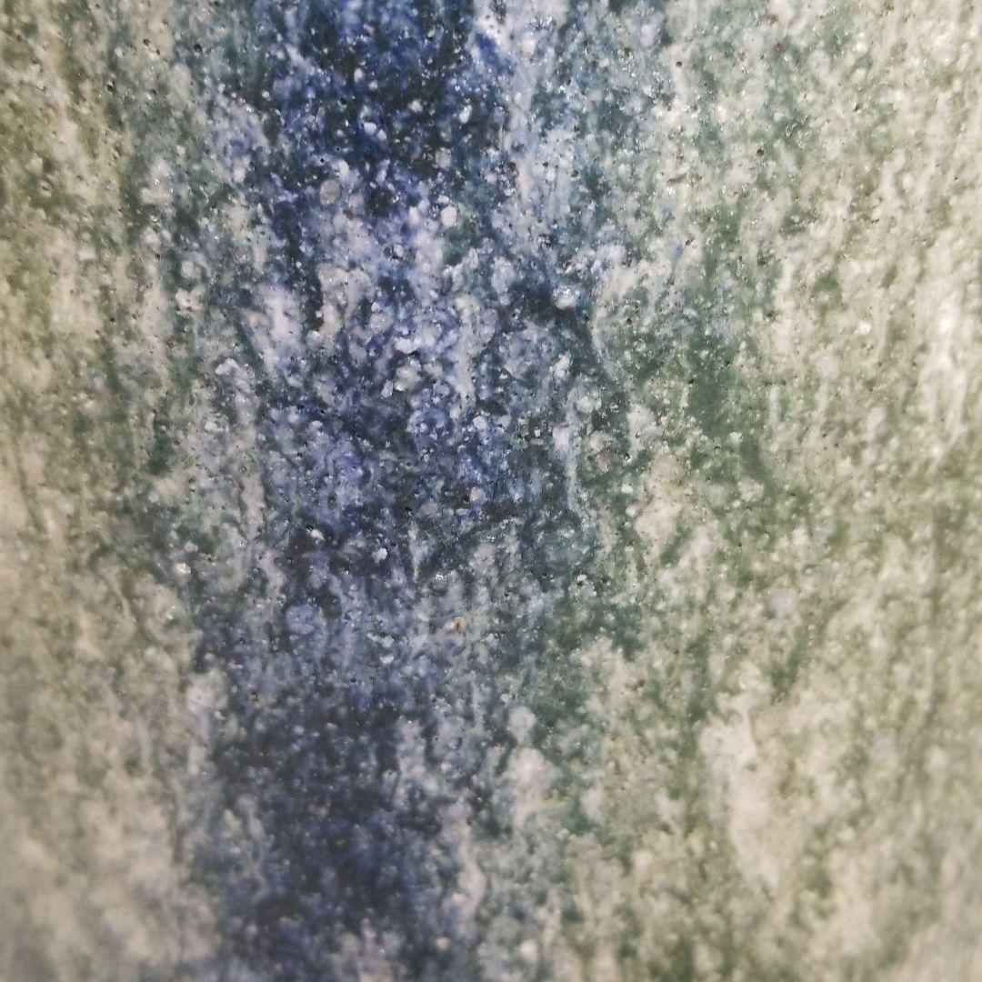 信楽焼 傘立て 青緑窯変 高さ４９cm