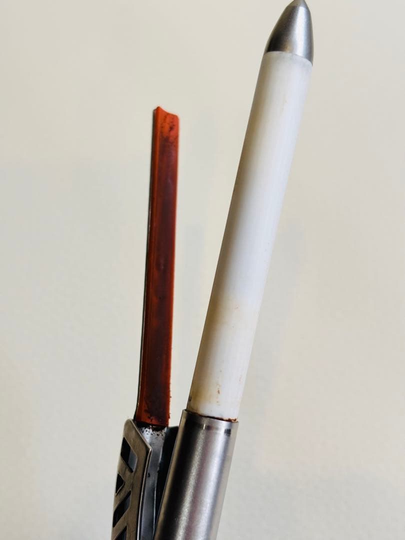 美品TKセラミックアイロン　元巻き8㎜丸アイロン/レンツアイロン/理容アイロン