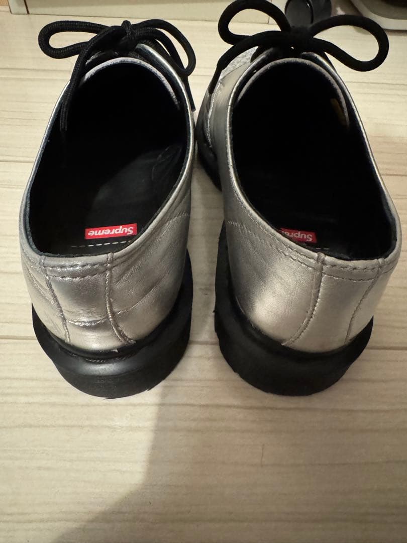 靴 supreme dr.martens ramsey creeper silver
