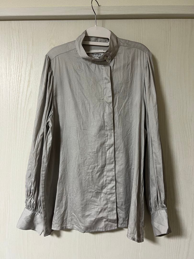 foufou スタンドカラー ドレスシャツ