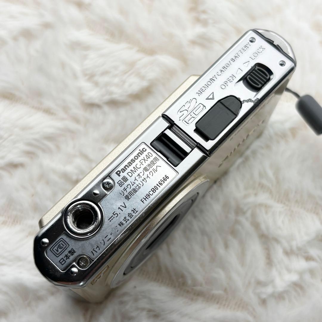 動作良好 Panasonic LUMIX DMC-FX40 ゴールド