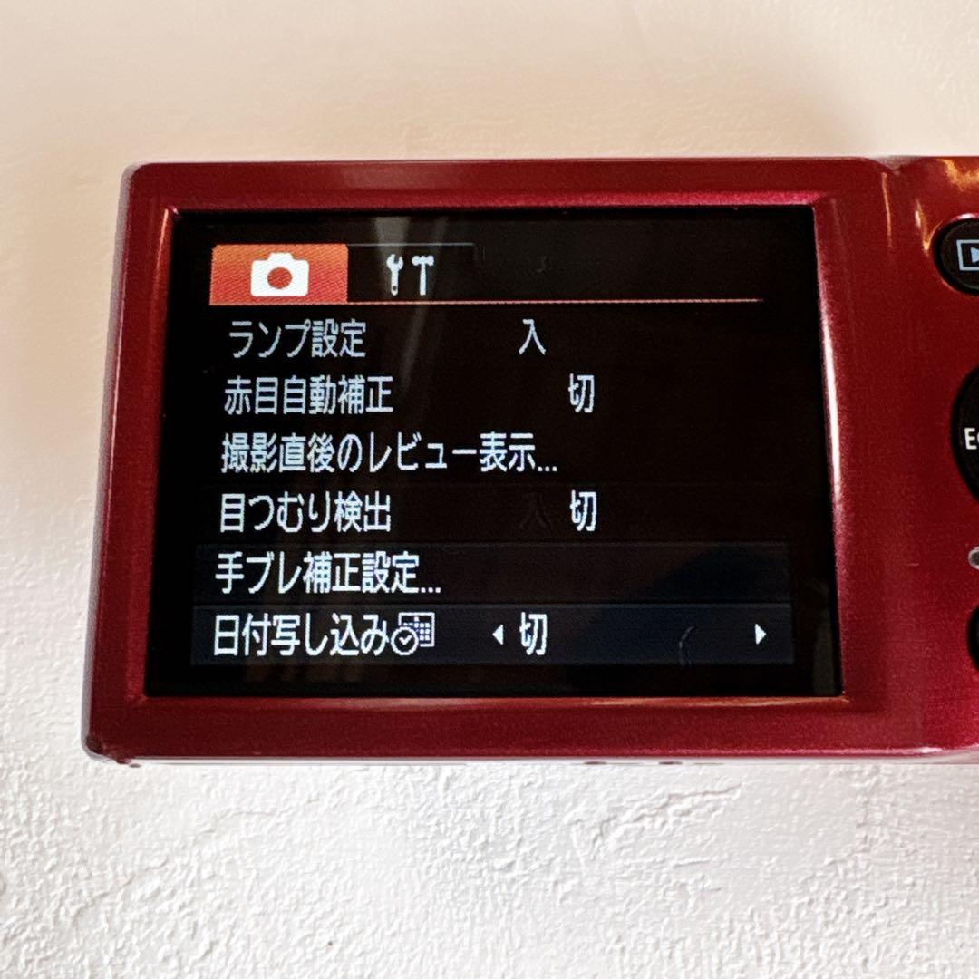 中古品　Canon キャノンIXY 130 コンパクトデジタルカメラ　レッド
