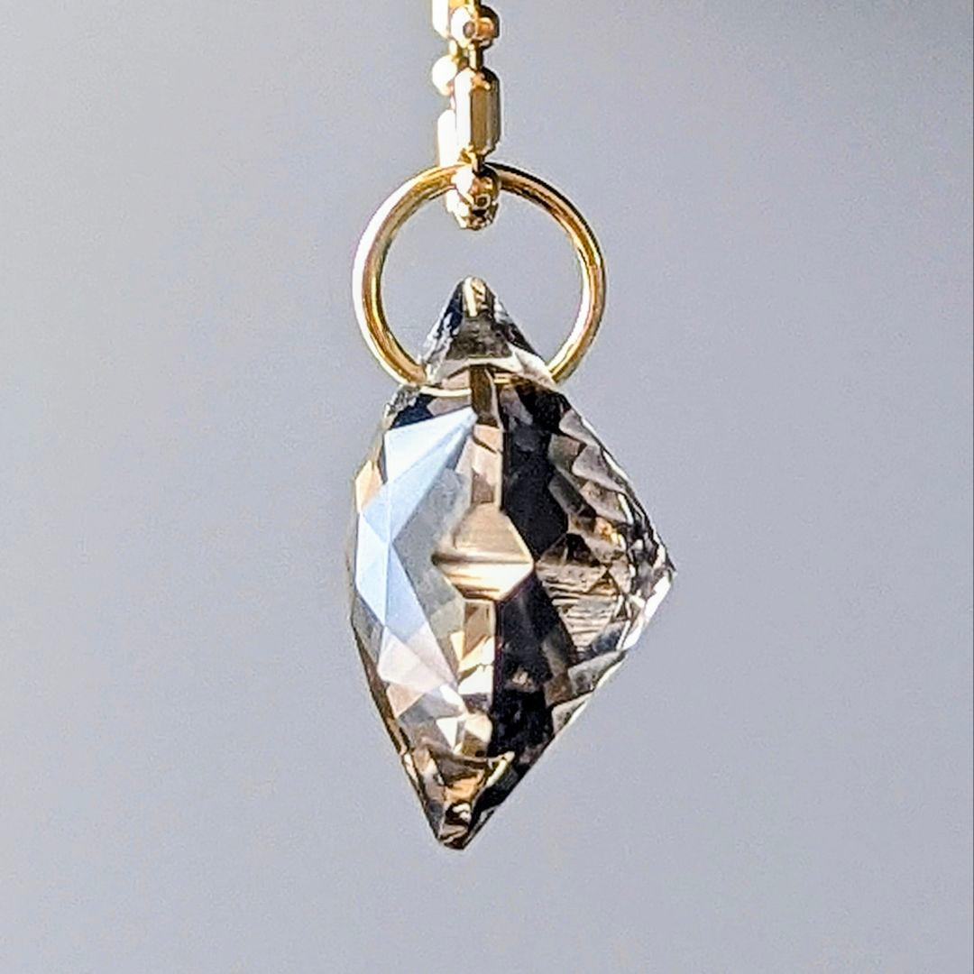 ♢容音♢訳あり♢K18スモーキークォーツ4.5ct チャーム