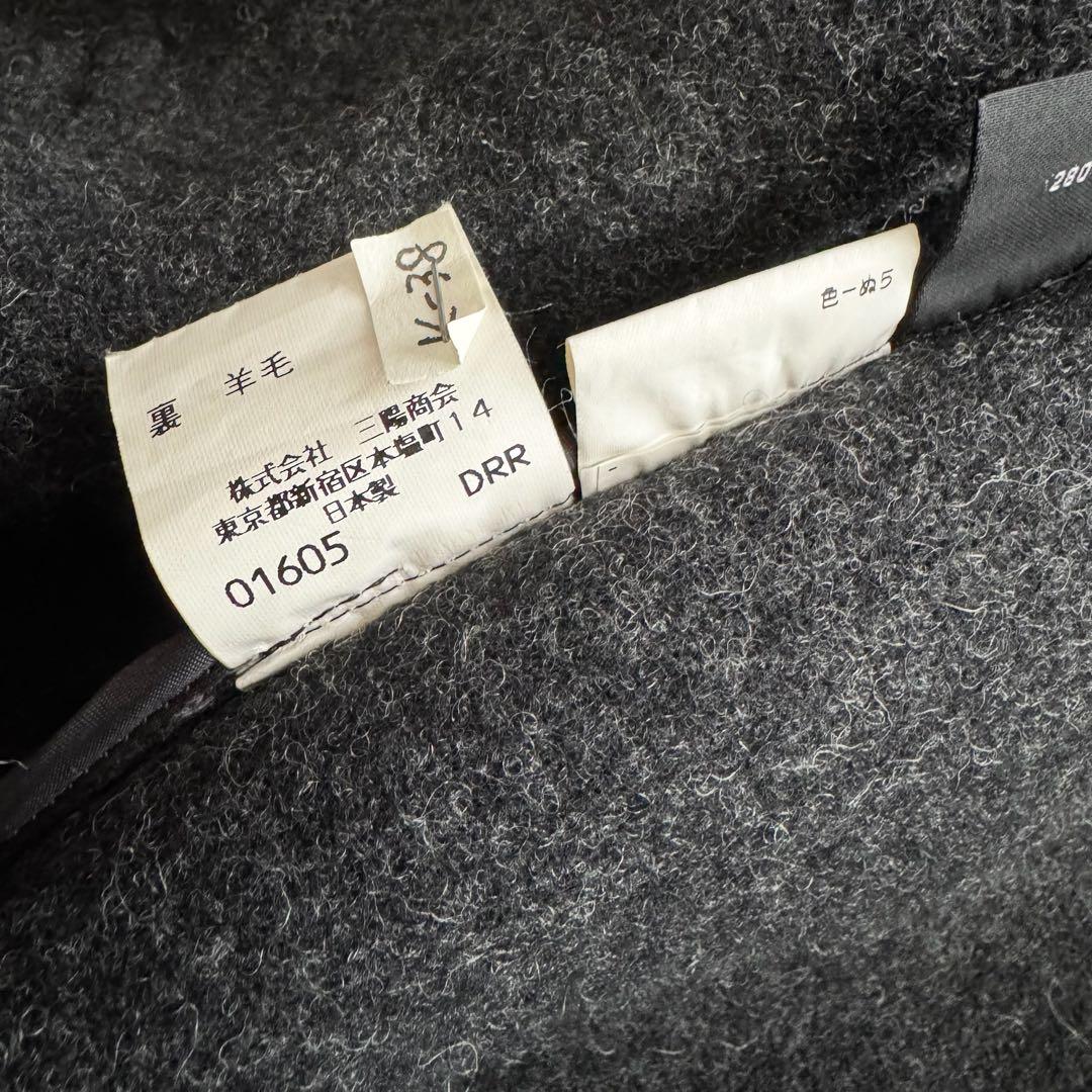 バーバリーズ　ダッフルコート　ムーアブルック　ノバチェック　グレー　L　ウール