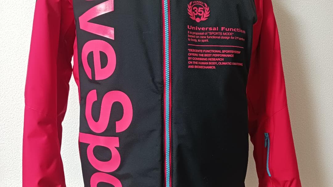 DESCENTE MoveSport ボード スキーウェア 赤/黒 メンズ L