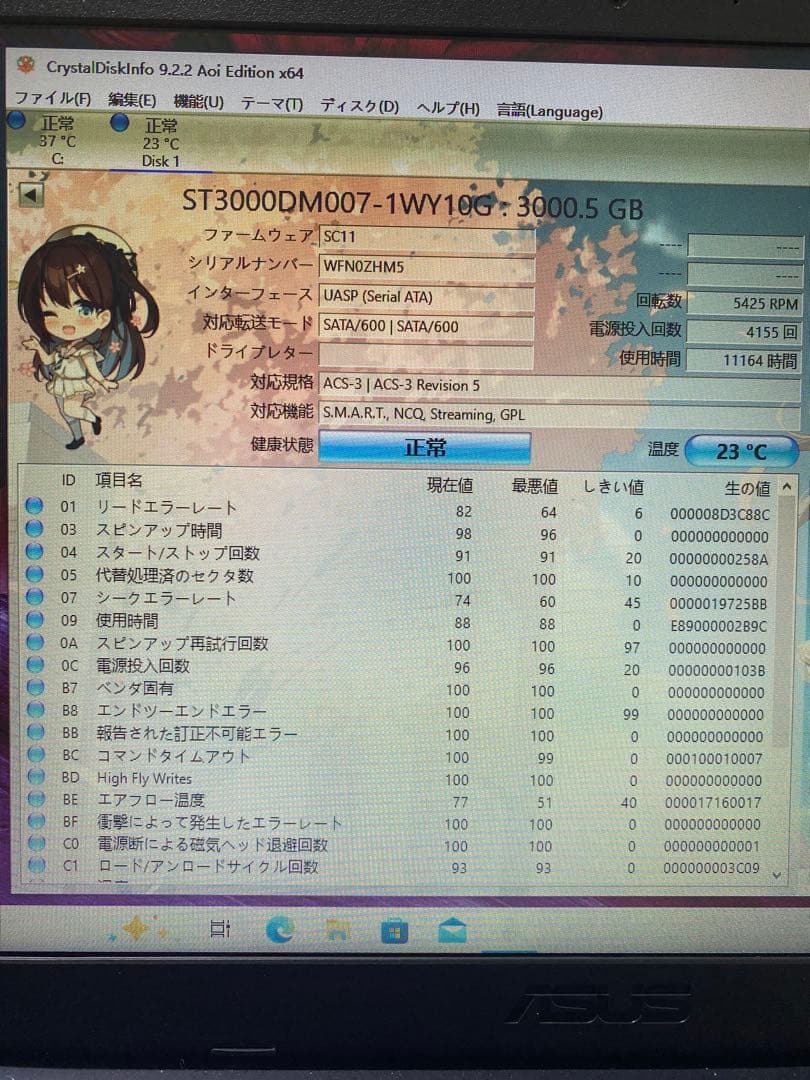 3.5インチHDD 3TB 2台セット