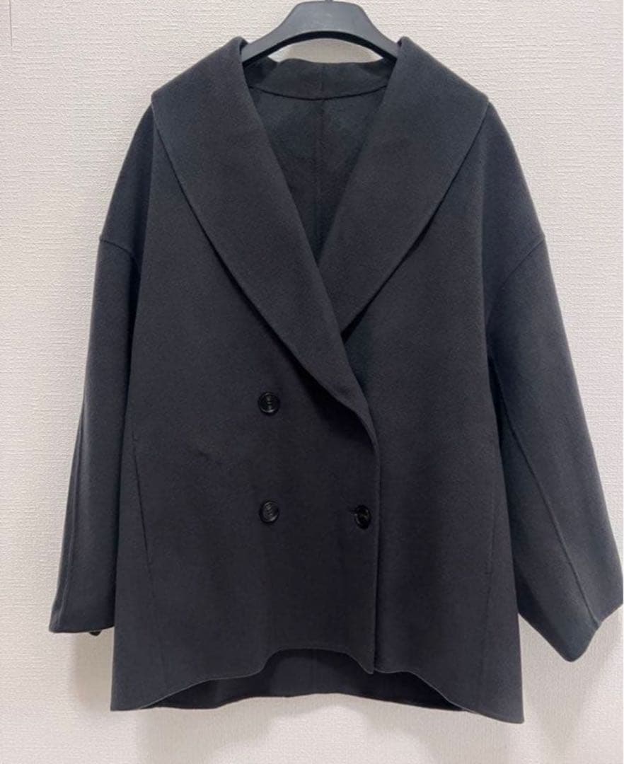 IENA Super160 ショールカラーハーフコート