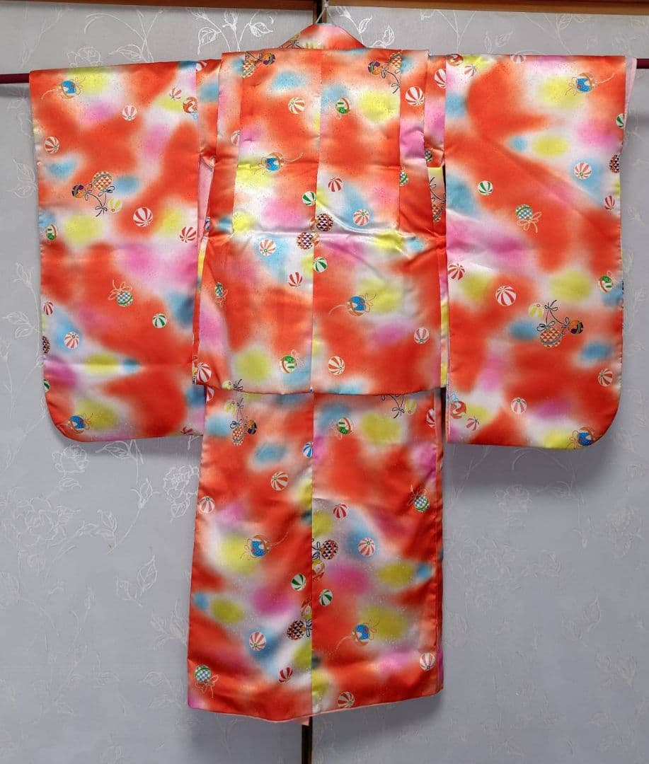 RK178子供着物フルセット6点まとめて着丈92センチ裄丈44センチ3歳用