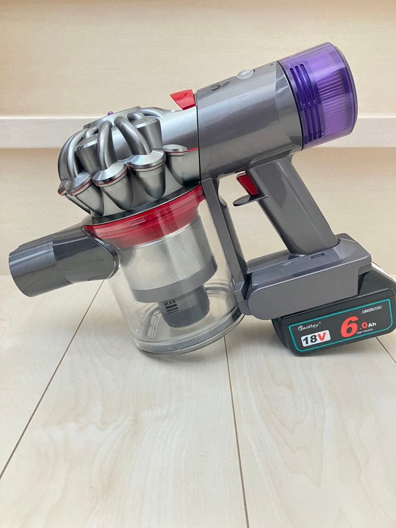 ダイソンV8 SV10K マキタ18vバッテリー仕様 分解清掃済み ノズル2点