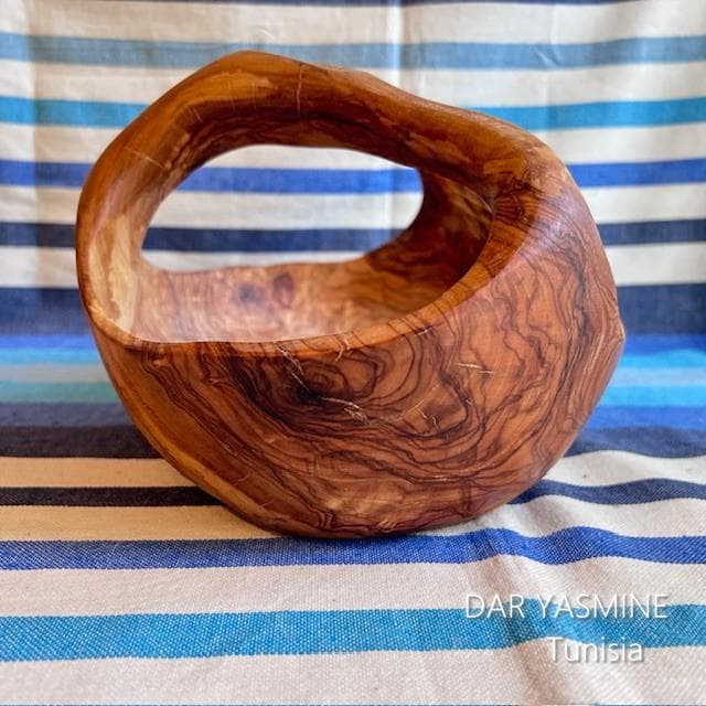 超特大オリーブ　バスケット ボウル 　見えないところもすごいです　約31cm