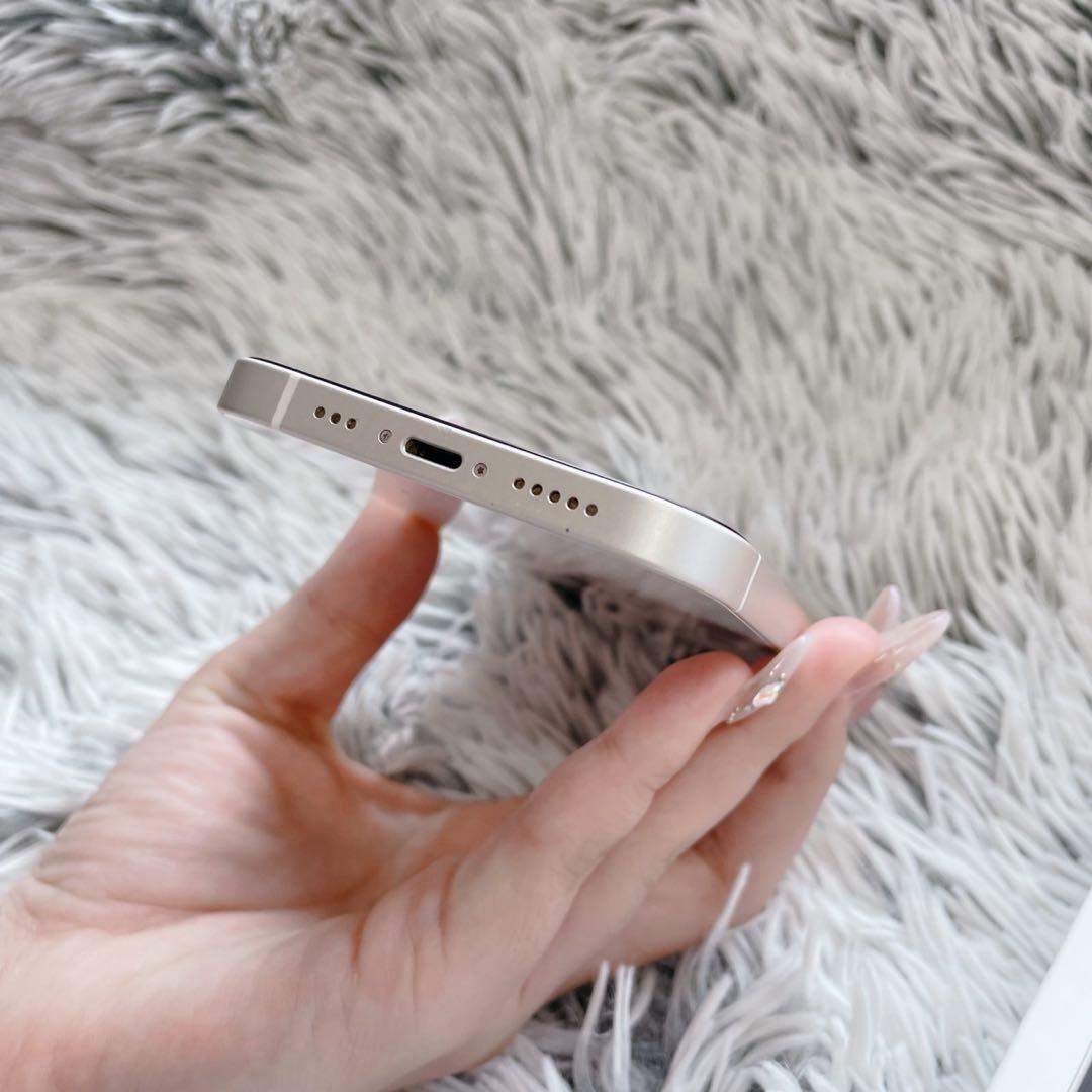 【美品】早い者勝ちiPhone12ホワイトSIMフリー128GBFaceID不可