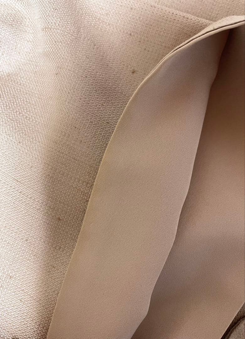 貴久樹 ナチュラルタッサー 正絹 裄丈67cm