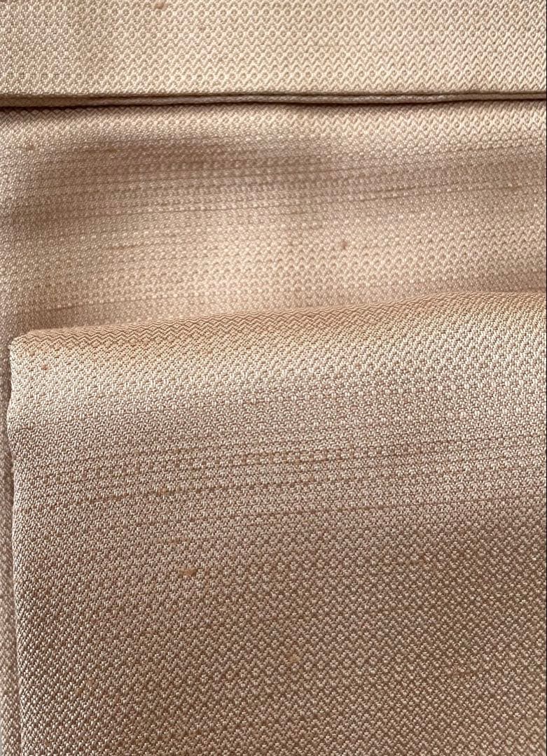 貴久樹 ナチュラルタッサー 正絹 裄丈67cm