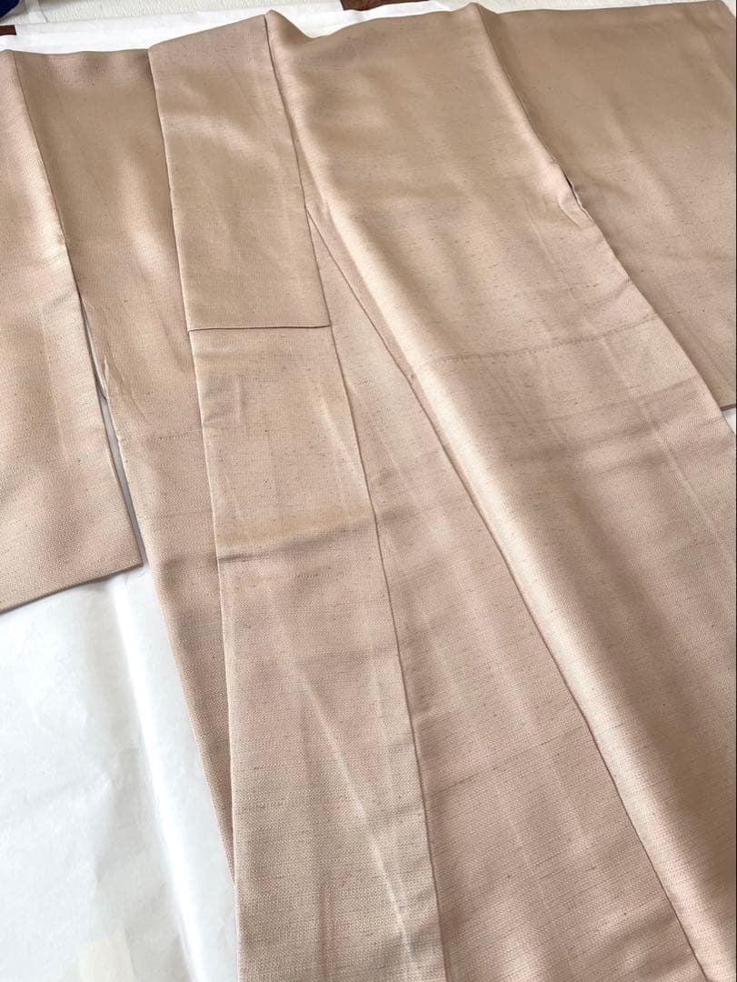 貴久樹 ナチュラルタッサー 正絹 裄丈67cm