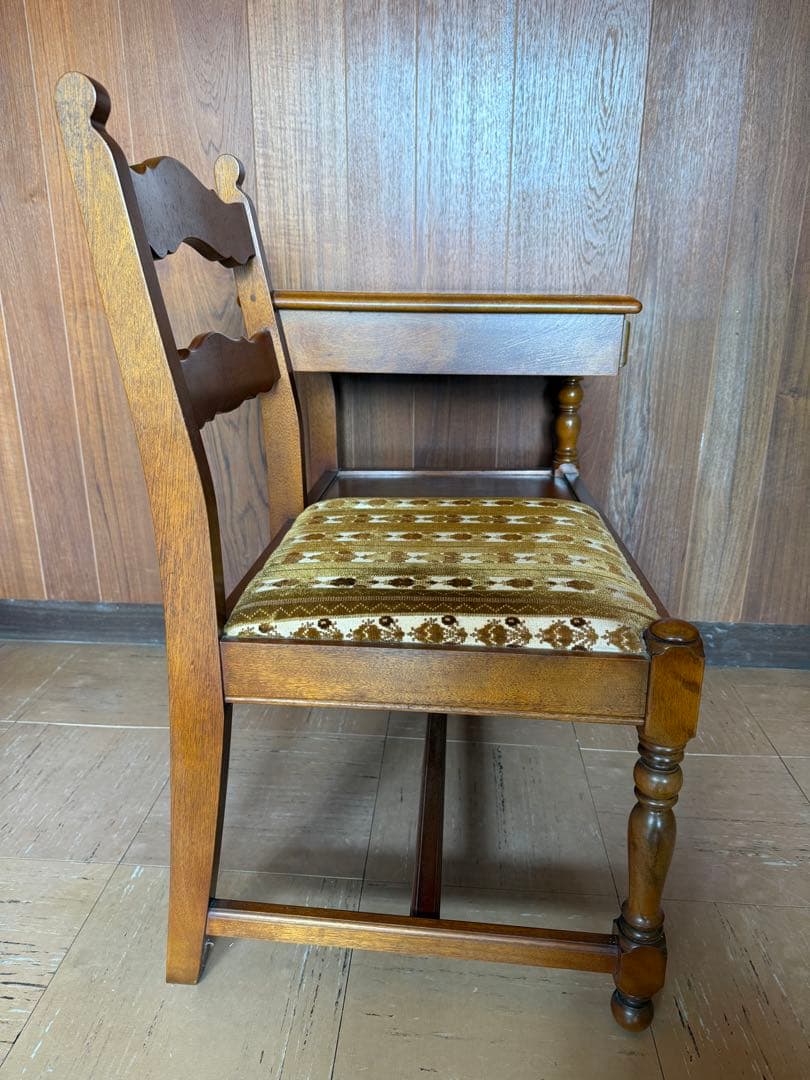 【O-2125】横浜ダニエル テレフォンチェア テレフォンベンチ 昭和レトロ