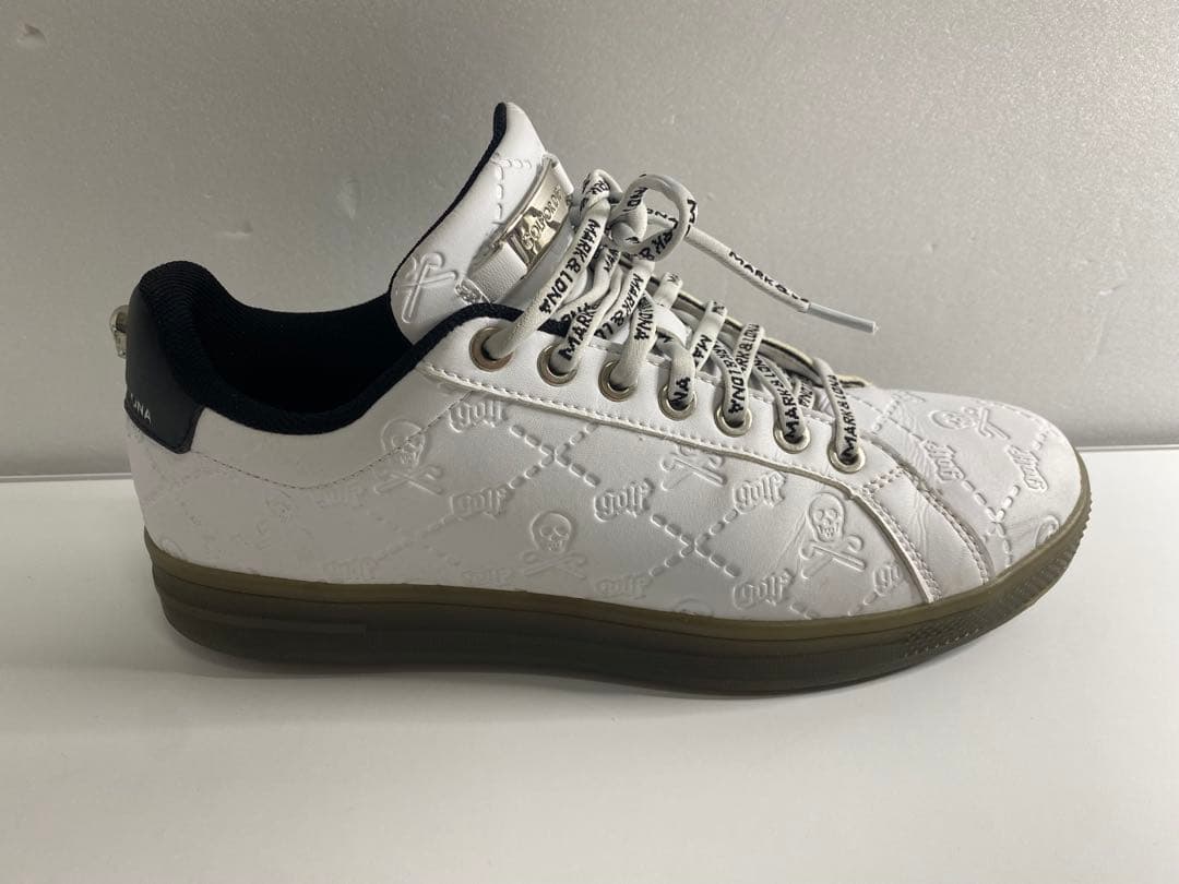 MARK&LONA マークアンドロナ エンボスキルトスカルスニーカー　26㌢