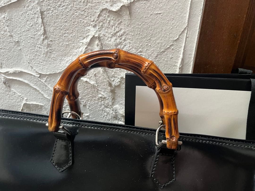 ★年末バーゲン GUCCI グッチ バンブー ビジネスブリーフケース A4超美品