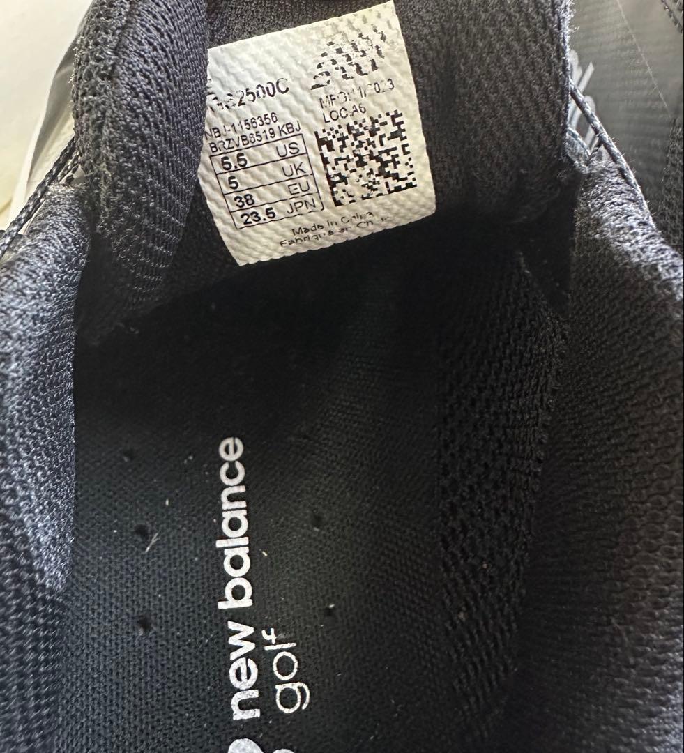 new balance ゴルフシューズ スパイクレス 23.5cm BOA 黒