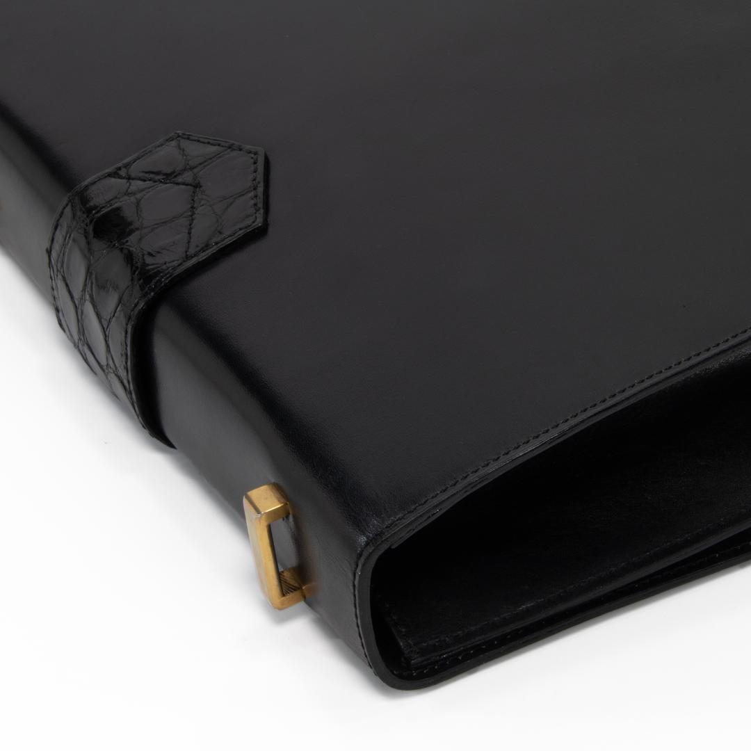 本物 セリーヌ ショルダーバッグ レディース クロコ型押し 黒 斜め掛け ロゴ