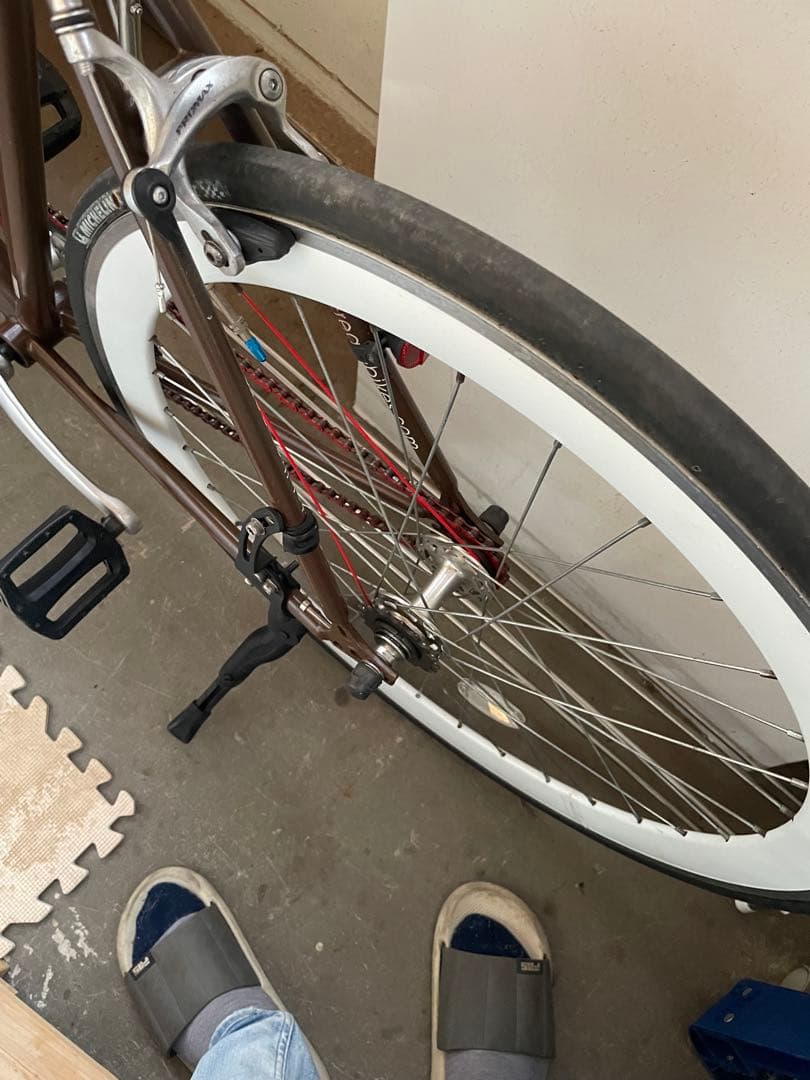 CREATE クロスバイク ブラウン/ホワイト