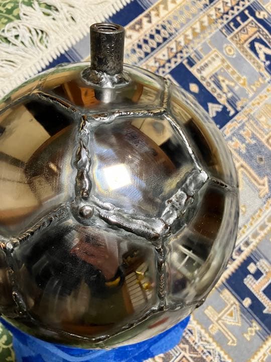 激レア　ステンレス製　サッカーボール