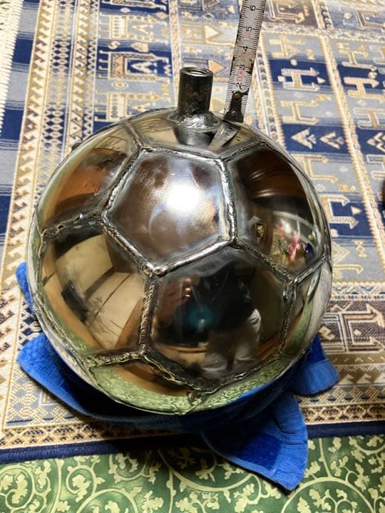 激レア　ステンレス製　サッカーボール