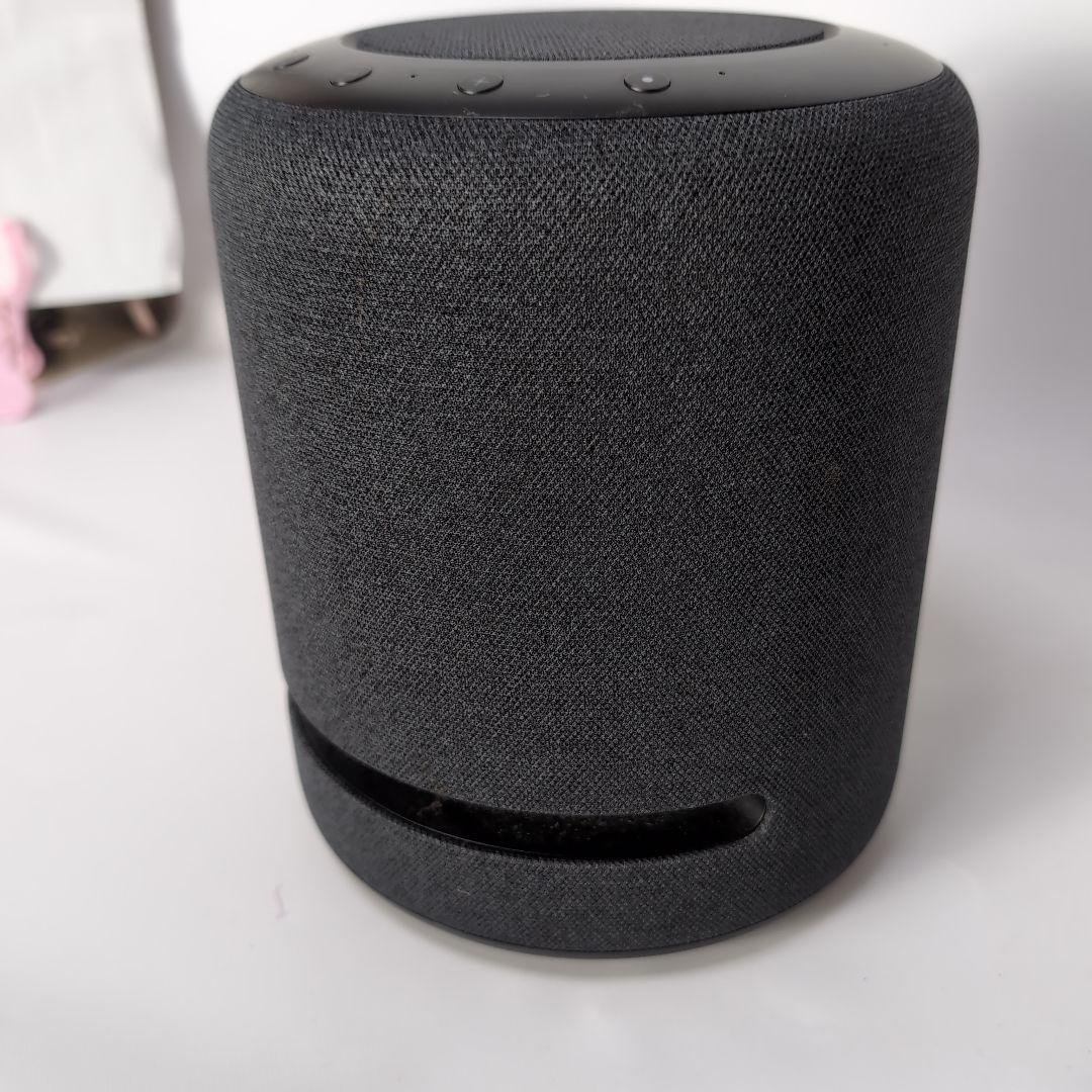 スマートスピーカー グレー 円筒形