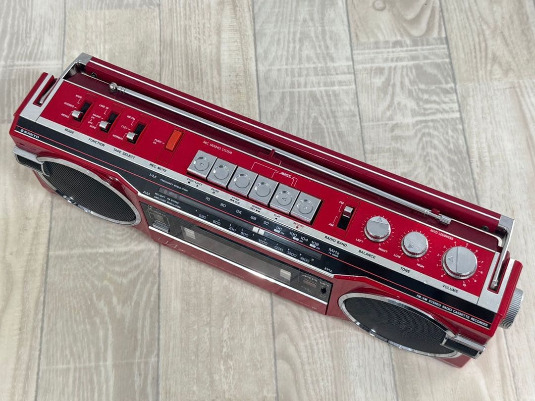ヴィンテージ美品｜SANYO ラジカセMR-U4SF 昭和レトロ　ラジオ　動作品