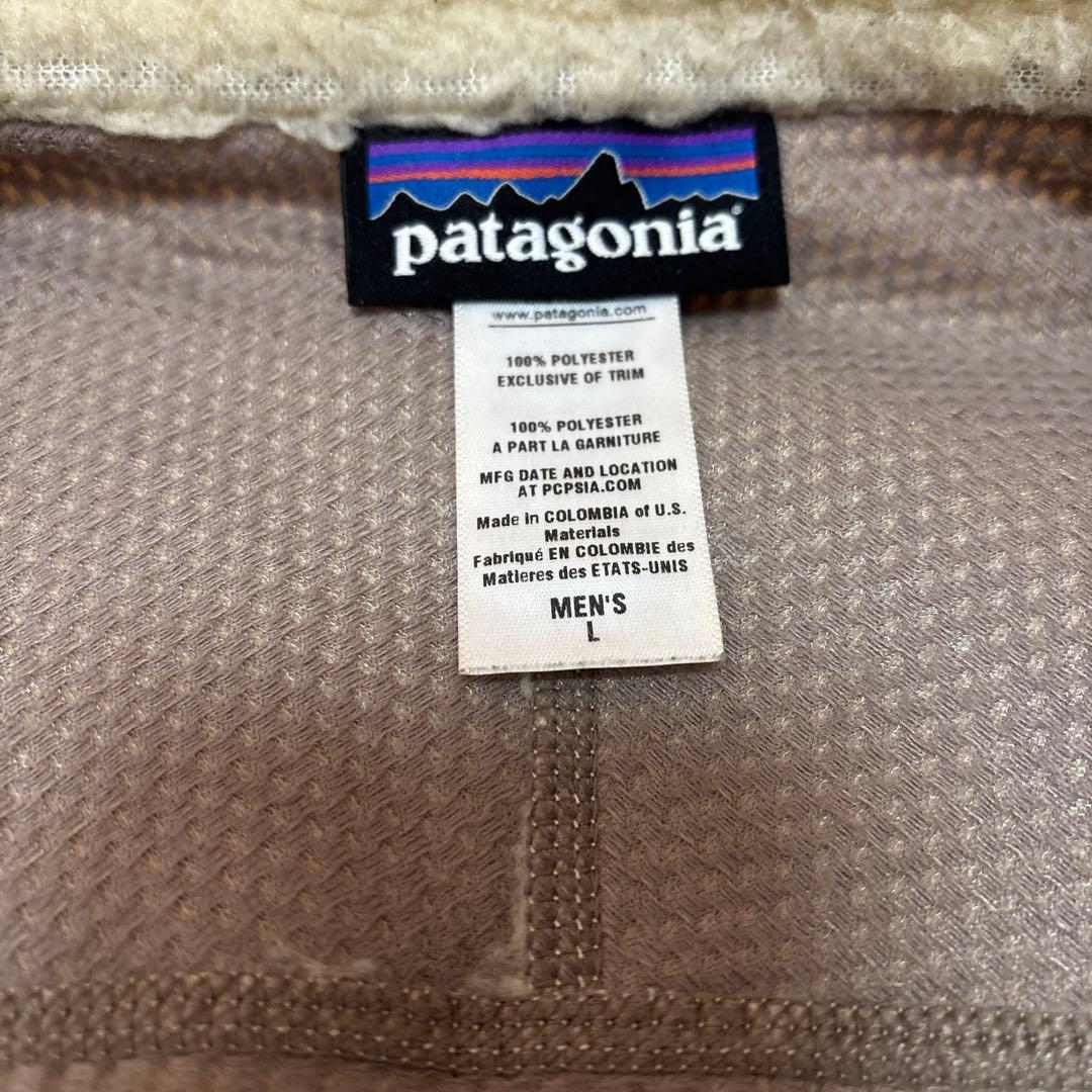 R*4様 patagonia フリースベスト ベージュ/ネイビー