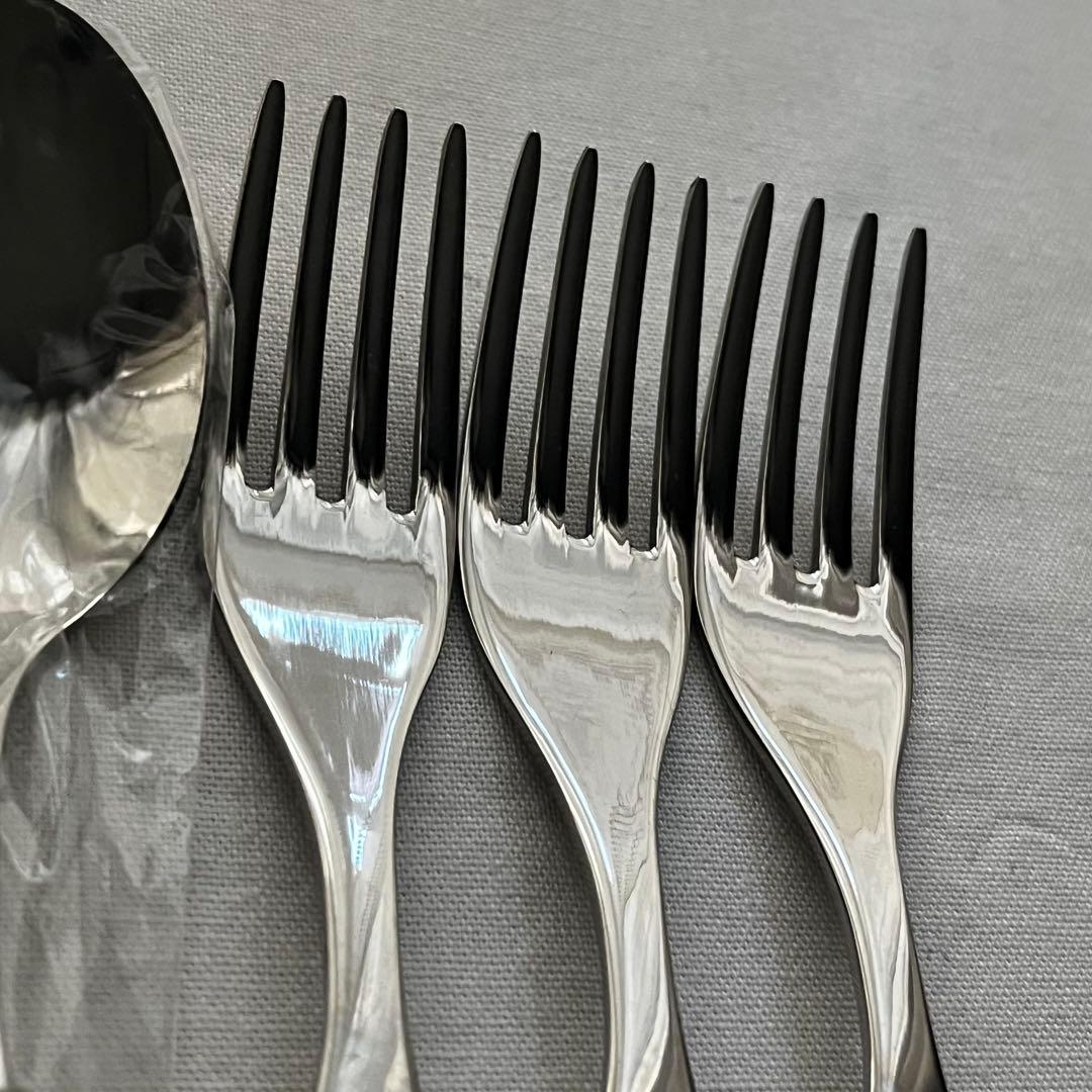 エメ ナポレオン 18-10 カトラリー クリア フォーク スプーン ケーキ