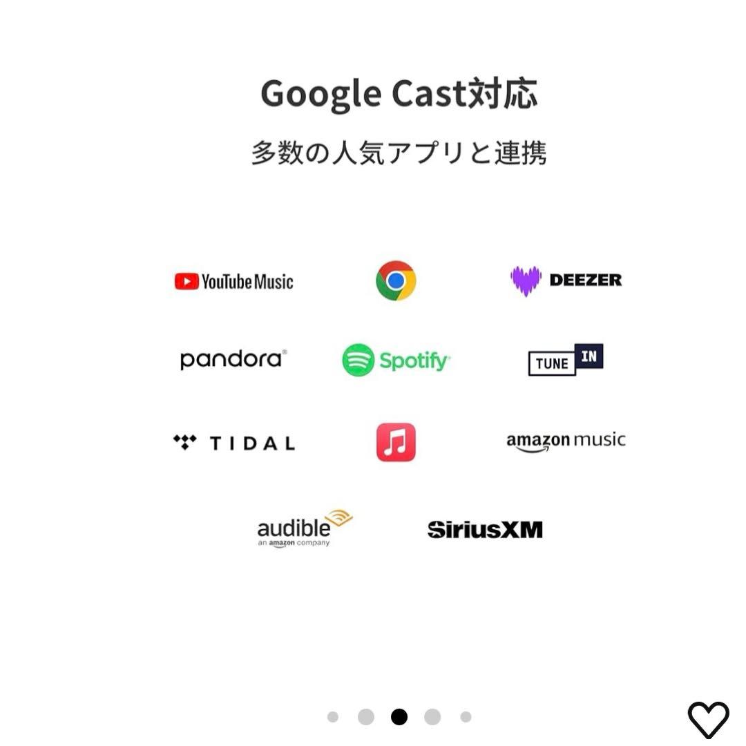 WiiM Pro AirPlay 2 レシーバー クロームキャスト対応 WiFi