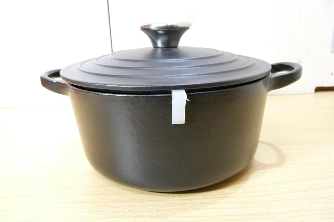 LE CREUSET ココット・ロンド 18cm サテンブラック 両手鍋