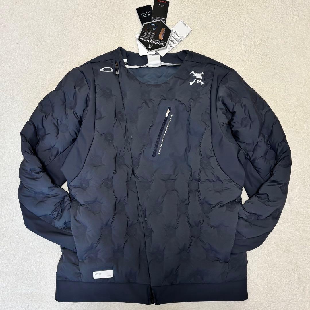未使用品 オークリー ゴルフ 軽量 ストレッチ ダウンジャケット L