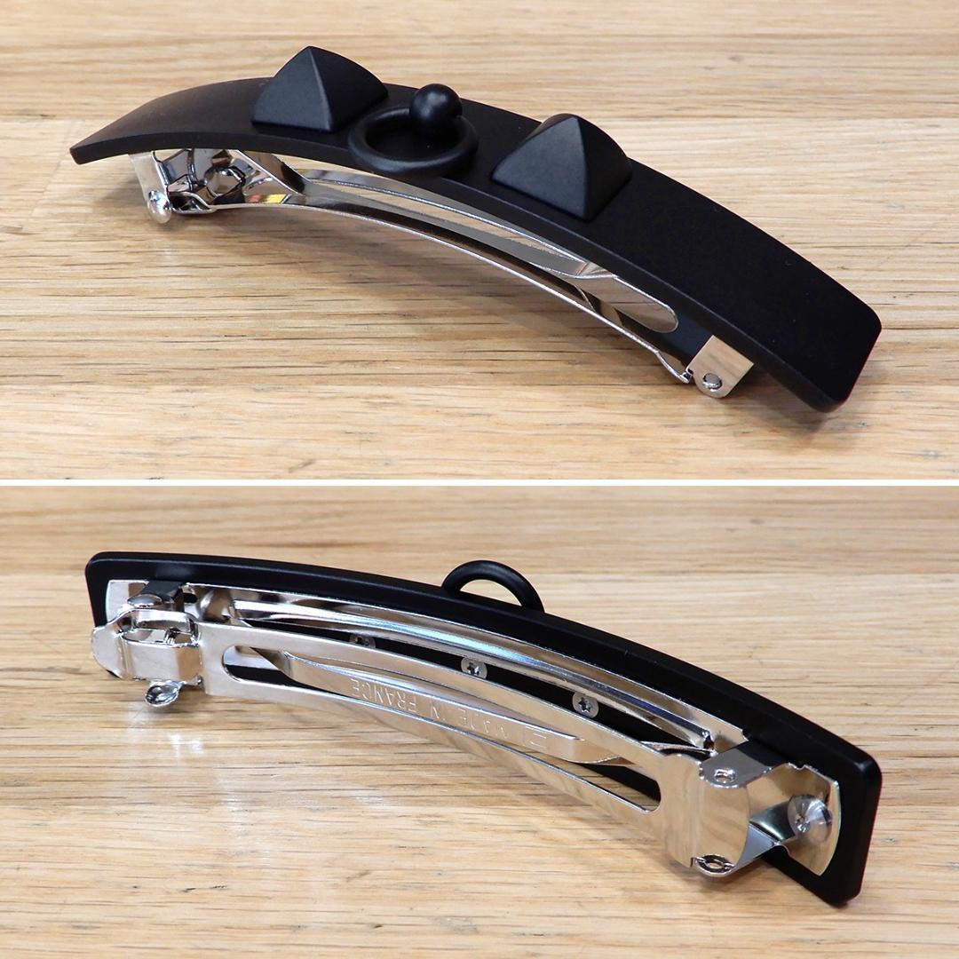 新品同様 エルメス コリエドシアン カプリスGM バレッタ クルーメドール 黒